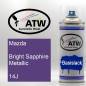 Preview: Mazda, Bright Sapphire Metallic, 14J: 400ml Sprühdose, von ATW Autoteile West.